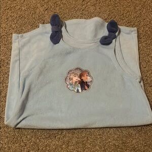 Frozen Themed Light Blue Terrycloth Swim Coverup